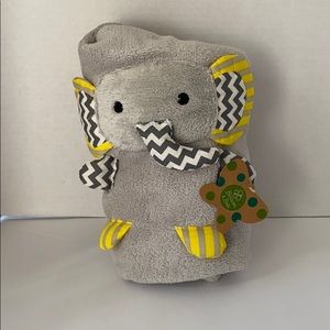 NEW! Blossoms & Buds Gray & Yellow Elephant Roll